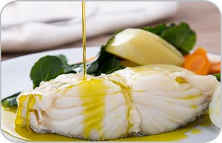 Bacalhau Cozido com Legumes e Batata Cozida