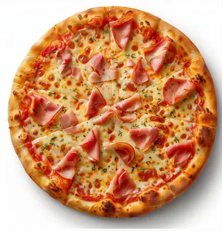 Pizza de jamón dulce (24 cm.)