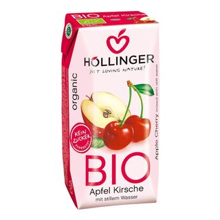 SOK JABŁKOWO - WIŚNIOWY BIO 200 ml - HOLLINGER
