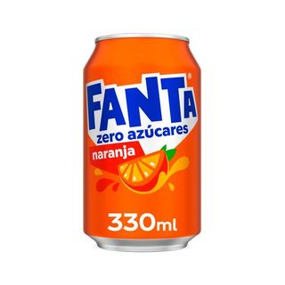 Fanta Naranja Zero lata 330ml.