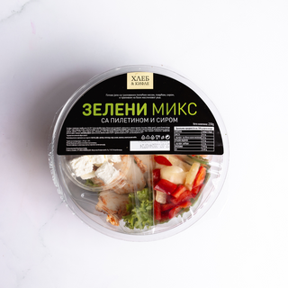 Zeleni mix sa piletinom i fetom 230g