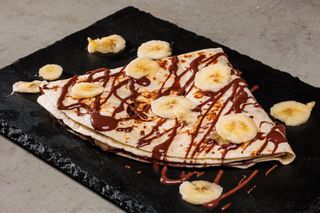 Tlayuda cu nutella și banane
