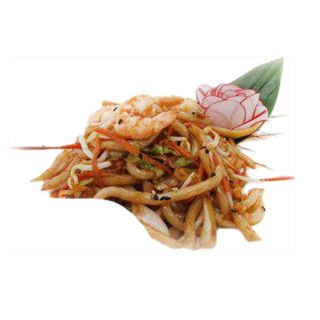 Yaki udon con gamberetti 