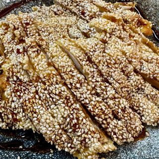 Pollo Caramelizado Con Sésamo