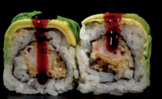 55 Ebi dragon roll 8 pezzi
