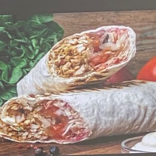 Durum en rollado con patata dentro 