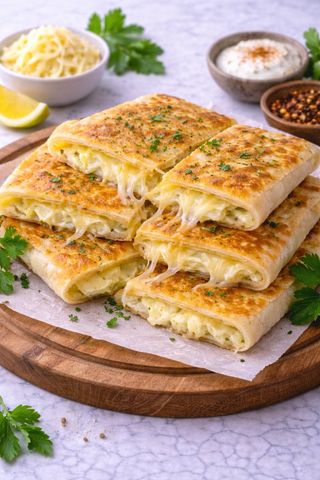 Гюзлеме с кашкавал