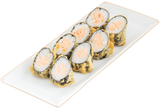 Maki frito de salmón (8 pzs.)