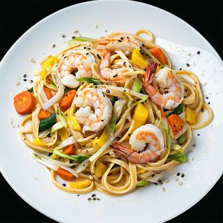 71 Linguine misto mare alla piastra