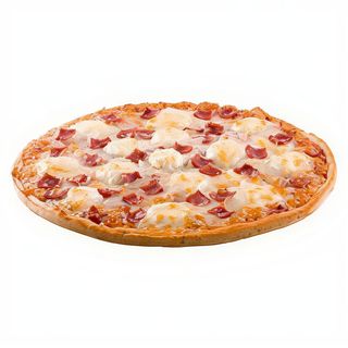 Pizza mediana JAMÓN YORK, BACON Y QUESO SIN GLUTEN