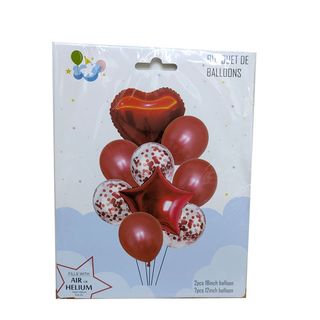 Décoration ballon et cœur rouge
