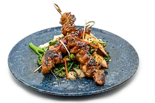 Teriyaki chicken shashlik