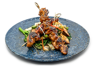 Teriyaki chicken shashlik