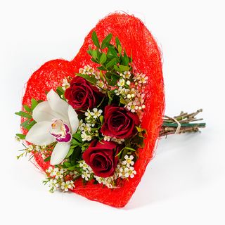 Bouquet Coração (Vermelho)