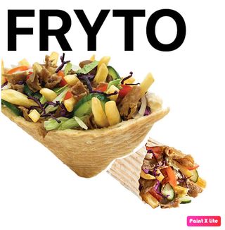 Fryto kebab w bułce lub tortilli.