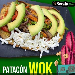 Patacón wok
