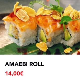 Amaebi roll