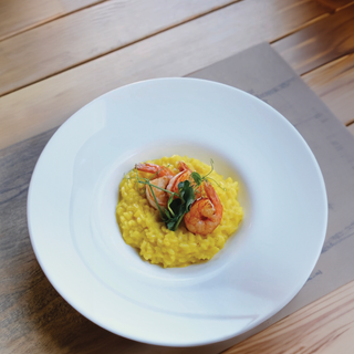 Risotto cu sofran si creveti