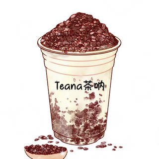 bubbletea con riso glutinoso nera