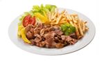 Plato Kebab Solo Carne y Patatas