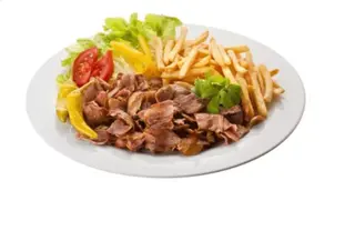 Plato Kebab Solo Carne y Patatas