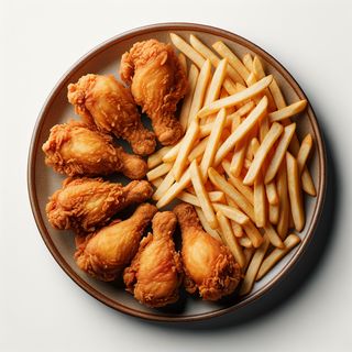 Menú de pollo frito para 2