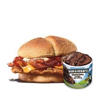 CHICKEN BACON KING LM + B&J Choco
