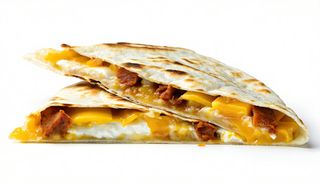 Piadina con ciauscolo, squacquerone e gratin