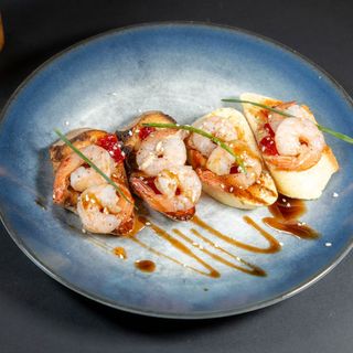 Bruschete cu Creveti si Dulcesta de Ardei Iute 240 Gr.