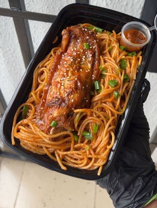 Stir Fry Pasta with Peppered Turkey