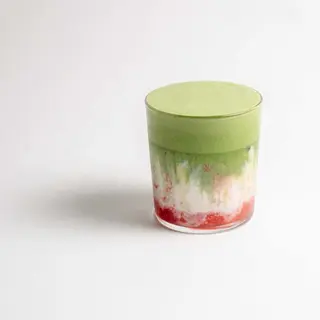 Strawberry Iced Matcha Latte