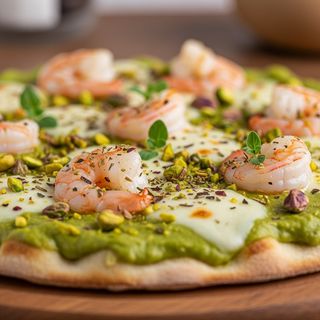 Crema di pistacchio ai gamberi