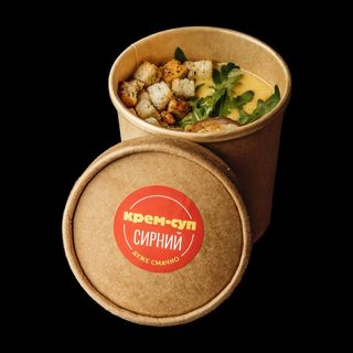 Крем-суп сирний з креветкою (220г)