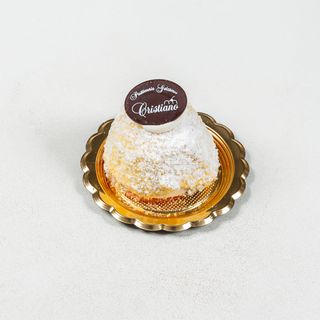 Mimosa chantilly e gocce di cioccolato - monoporzione