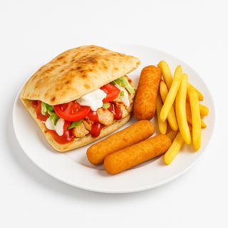 Houdini Deluxe Chicken Kebab Menu
