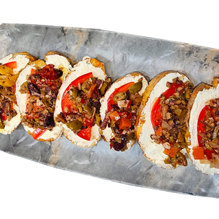 Брускети със средиземноморска разядка  (6бр)