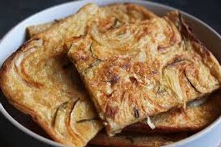 Farinata con cipolline