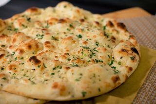 Coriander garlic naan