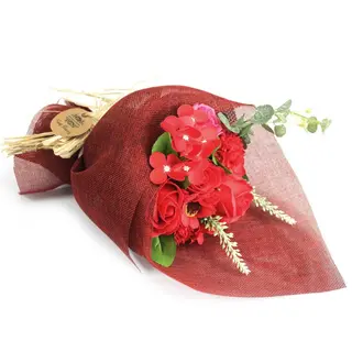 Bouquet de flores de sabão Vermelho