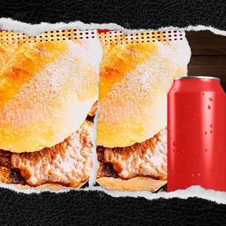 Menu 2 Bifana Frango ou 2 Prego + Bebida