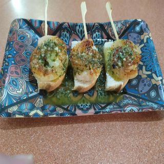 Piruletas de langostinos