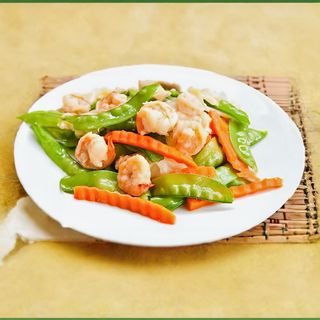 Crevettes Sautés aux Légumes