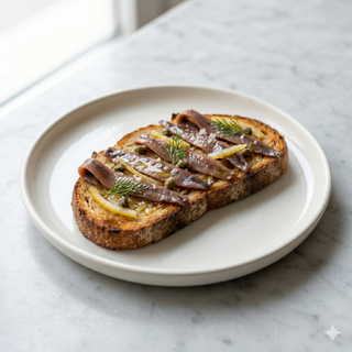 Tostada anchoas