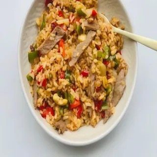 Arroz Frito Con Ternera