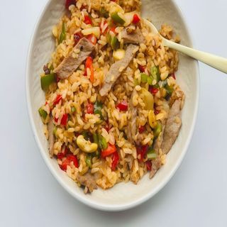 Arroz Frito Con Ternera