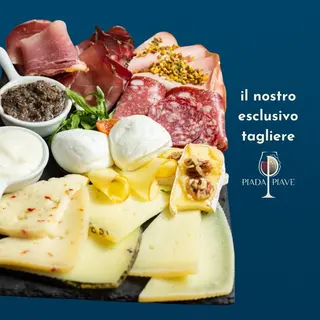 Tagliere PiadaPiave per 2 persone, con piadina artigianale inclusa
