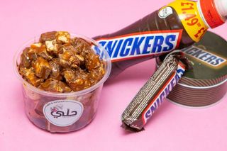 Bubble Waffle Snickers