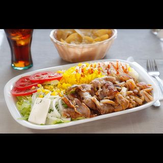 Plato Kebab Con Patatas