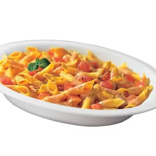 Garganelli ai funghi e salmone