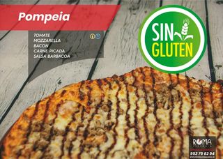 Pizza Pompeia Sin Gluten